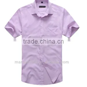 2016 Men's Fancy Pink Uniform Work Shirt thumbnail-2