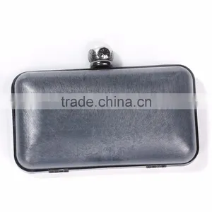 Iron Based Alloy Rectangle White Gunmetal Flower Acrylic Imitation Pearl Kiss Clasp Purse Frame thumbnail-2