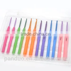 12PCs Aluminum Crochet Hooks, 2.5-5.0mm,Customize thumbnail-1