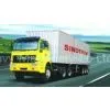 Red 6x4 Prime Mover Truck EURO II , 5 Ton Transport Semi Trailer Truck thumbnail-1