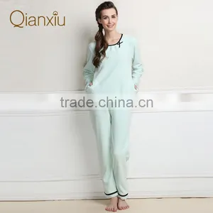 Prompt Delivery Qianxiu Polyester Ladies Pocket Design Pyjamas in Winter thumbnail-1