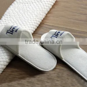 Disposable White Nap Cloth Spa Hotel Slippers thumbnail-1