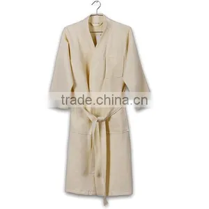 Hot Selling Hotel Waffle Cotton Thicken Towel Bath Robe thumbnail-4