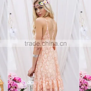 Top Quality White Two Piece Navel Revealing Latest Women Fashion Nighty Dress thumbnail-1