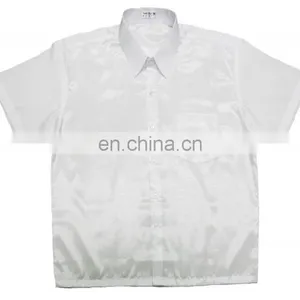 Lofbaz Men Casual Camp Work Everyday Button Down Plain Short Sleeve Shirts thumbnail-3