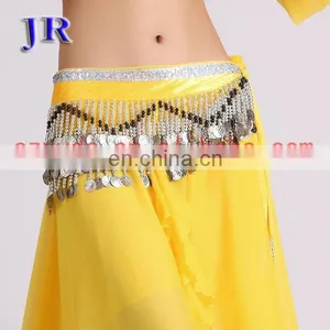 Arabic Silver Coins Velvet Professional Belly Dance Coin Belt Y-2031# thumbnail-6