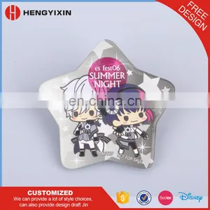 Custom Cheap Round Shape Printing Heart Pin Badge thumbnail-6