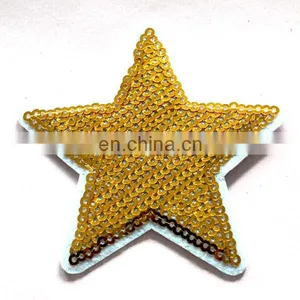 Gold Thread Sticker Clothing Brand Labels Custom Adhesive Woven Labels thumbnail-1