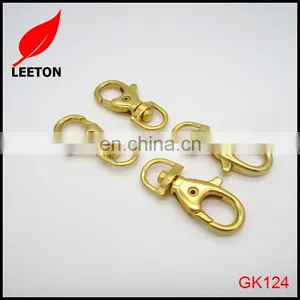Factory Supply 9mm Small Gold Lanyard Snap Hook thumbnail-1