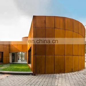 Corten Steel Sculpture Decoration for Villa Hotel Buildings thumbnail-4