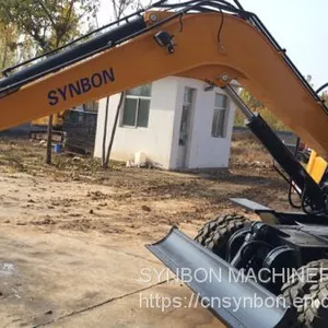 SYNBONG Bucket Wheeled Type Hydraulic Excavator, 12 Ton, SYL150E thumbnail-3