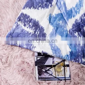 Custom Luxury Polyester Knitted Flannel Fleece Bed Quilt Cover Blanket thumbnail-2