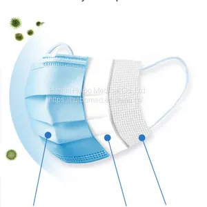 Type IIR Surgical Face Mask - 3 Ply EN14683:2019 Compliant - Pack of 50, Disposable, Masks For Virus Protection thumbnail-2