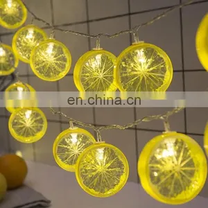 Decorative Bedroom LED Fruit Lemon Slice Lights Garland Party String Light thumbnail-1