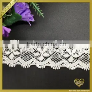 Ivory Narrow Stretch Lace Elastic Trim for Underwear FLL-062 thumbnail-2