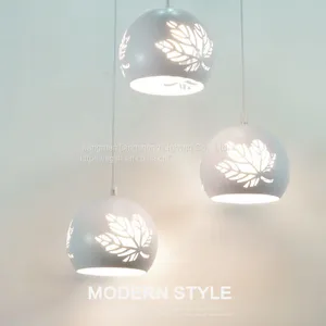 New Style Living Room Chandelier Northern Europe Simple Modern Small Maple Leaf Chandelier Dining Room Lamp LED Study Atmosphere Bedroom Lamp thumbnail-5