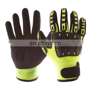 New Drilling Shockproof TPR Nitrile Coated Cut Resistant Gloves For Vibration Resistant thumbnail-1