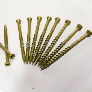 Trim Head Wood Screws Knurling 6 Lobe Pin Drive Type 17 Deck Screw Flooring Screws thumbnail-1