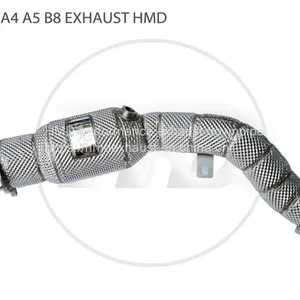 Exhaust Manifold Downpipe for Audi A4 A5 B8 Car Accessories With Catalytic Converter Header Catless Stainless Steel Pipes Whatsapp008613189999301 thumbnail-2