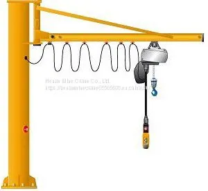 5 Ton Electric Hoist Floor Mounted Pillar Jib Crane M3 thumbnail-3