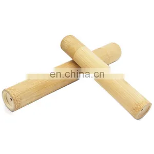 Natural Bamboo Straw Bamboo Tube With Wooden Stopper for Package Customized LOGO thumbnail-1