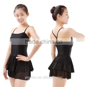 Ballroom Camisole Mesh Short Dance Dress thumbnail-1