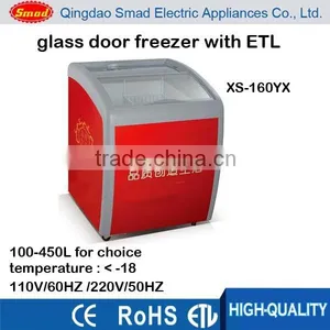 110V Sliding Glass Door Chest Freezer for Ice Cream Small Ice Cream Freezer With ETL thumbnail-1