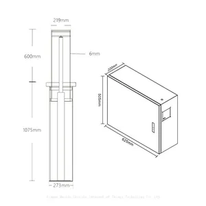 UPARK High Quality 36V DC Private Area Anti-theft Car Park Security Barrier Sealed Warning Post Automated Lifting Bollard thumbnail-5