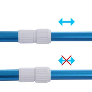 Professional Telescopic Pole Stainless Steel Pool Cleaning Equipment Aluminum Telescopic Pole for Wholesale thumbnail-6