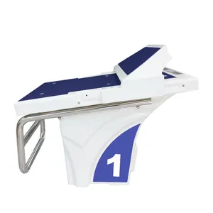 Pikes New Design Fiberglass Swimming Pool One Step Diving Board Stainless Steel Starting Block for Competition Pool thumbnail-2