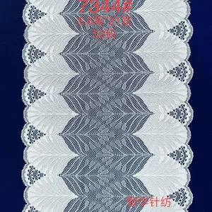 New Product Stretchy Lace Ribbon Elastic Trim Fabric With Floral Pattern for Bridal Wedding Decorations Sewing DIY Making and DIY Crafts thumbnail-2