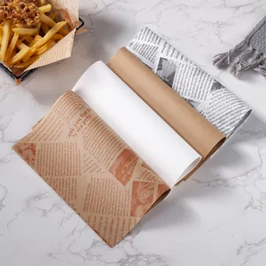 Custom Printing Bread Hamburg Sandwich Food Grade Wrapping Coated Wax Paper thumbnail-5