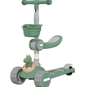 Baby and Children's Scooter 3-in-1 Foldable Scooter, Male and Female 1-3 to 7 Years Old, Three Wheeled Toy Scooter（Wechat:13510231336） thumbnail-2