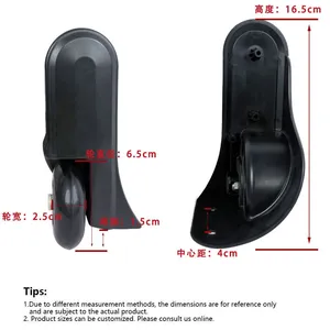 Luggage Directional Wheel Toolbox Wheel Factory Wholesale Custom PP PU Material thumbnail-3