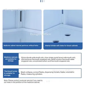 Polypropylene Hazardous Chemical Cabinet | Lockable, Spill Tray Included, Corrosion-Resistant | for Science Labs & Medical Clinics thumbnail-4