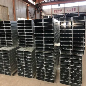 Manufacturer Supply S275JR C Channel Purlin for Roofing Construction Perforated Stainless Steel U Beam Bracket Pvc U Channels thumbnail-3