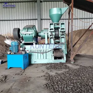 Automatic Charcoal Pellet Granules Making Machine Coal Dry Powder Ball Press Briquette Machine With Diesel Engine EPC thumbnail-3