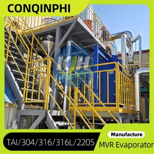 Counterflow MVR Evaporator 6 kW Power 304 SS With CIP Cleaning System and Semi-Auto Mode thumbnail-3