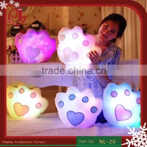 Paw Shaped Plush LED Pillow thumbnail-1