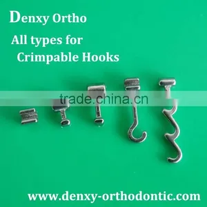 Curve & Straight Type Orthodontic Sliding Hook/ Crimping Hook/crimpable Hooks thumbnail-1