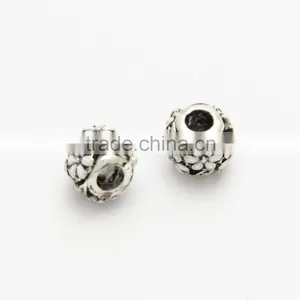 Anti-silver Hollowed-out Diy Zinc Alloy Bracelets and Necklaces Hole Beads thumbnail-5