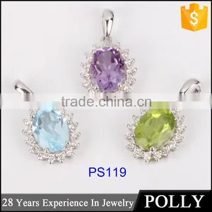 Luxurious American 18k White Gold Diamond Jewelry Fashion Necklace thumbnail-1