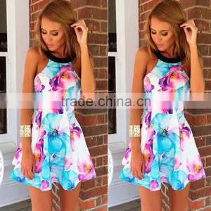 Women Designer One Piece Party Dress Holiday Summer Beach Apparel Dress for Women Clothing thumbnail-1