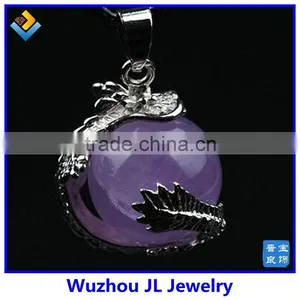 New Design Coming!! Crazy Sales Women Natural Triangle Amethyst Pendants thumbnail-1
