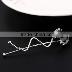 Elegant Fashion Bowknot Zircon Barrette Lady Classic Crystal Hair Lasting Shine thumbnail-4