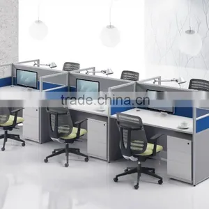 Modern Y Shaped 6 Person Office Workstation,call Center Partition (SZ-WSB326) thumbnail-5