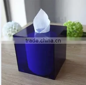 Homeloo Square Tissue Paper Box Holder Modern Style Transparent Clear Acrylic thumbnail-1