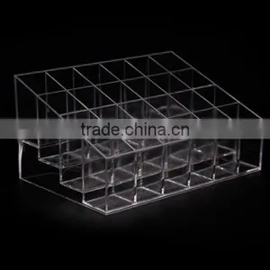 Clear Acrylic Lipstick Holder Display Stand Cosmetic Organizer Makeup Case thumbnail-4