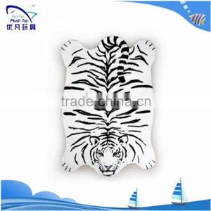 Factory Custom 135cm 162cmanimal FUR Lifelike WHITE TIGER Head RUG Blanket thumbnail-1