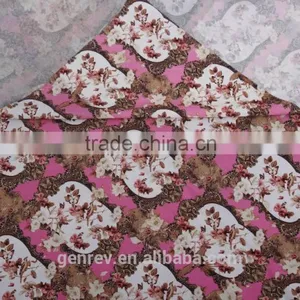 Polyesteter Fabric Printing Digital Fabric Printing 100polyester Flower Printed Fabric thumbnail-3